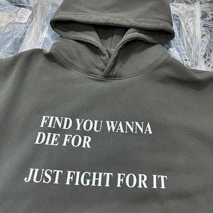 Monogrammed fleece hoodie Street King Limited