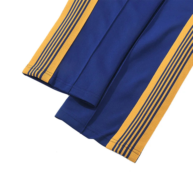 best quality embroidery logo new pants men woman side edge weaving stripe drawstring loose casual grey motion trousers unique default style 4940