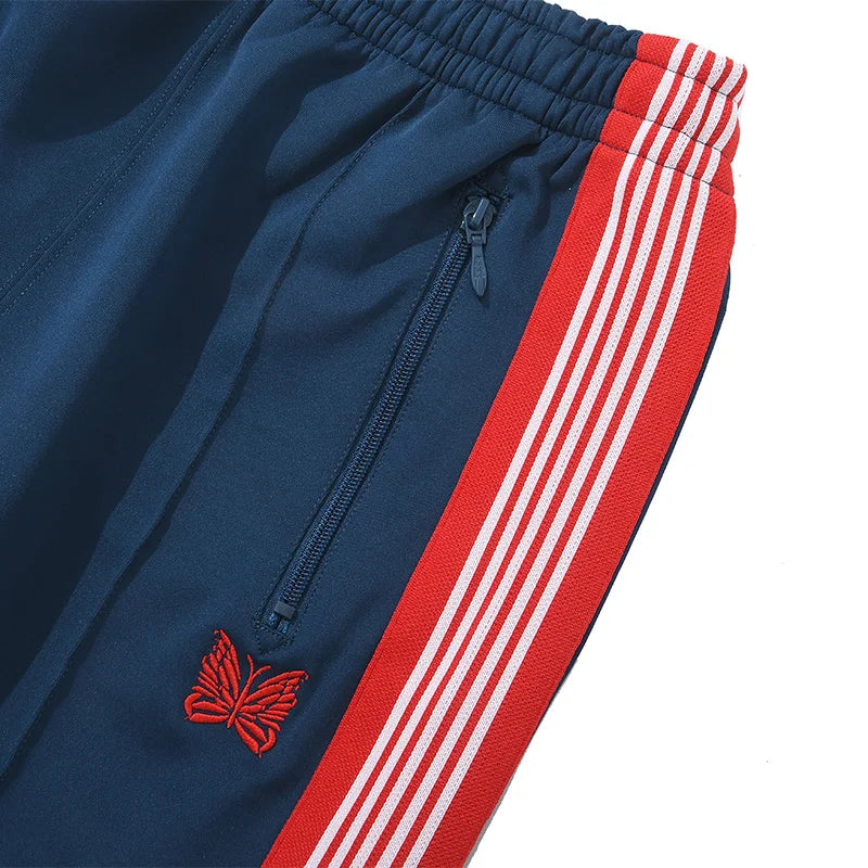 best quality embroidery logo new pants men woman side edge weaving stripe drawstring loose casual grey motion trousers unique default style 4956