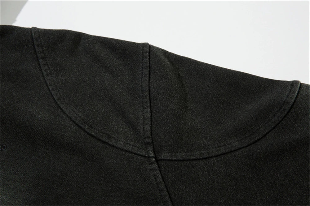 Vintage Zip Up Hoodie Jacket Y2K Punk Gothic Loose Washed Hooded Sweatshirt Coat 2024 Harajuku Cotton Streetwear Street King Limited