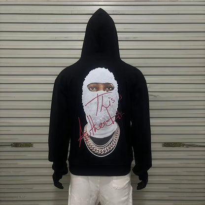 Black Rice White IH NOM UH NIT Hoodies Roses Masked Men Printing Loose Casual Lovers Men Woman Pullover Sweatshirts Street King Limited