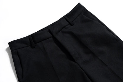 New Black Color Straight Boot Cut for Men Streetwear Loose Baggy Suit Pants Ropa Hombre Oversized Casual Flare Trousers Street King Limited