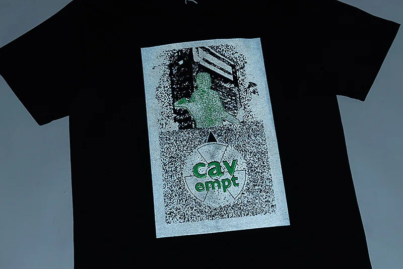 High Quality CAVEMPT Tops Tee Phantom Letter Printing Classic All-match Men Woman Loose O-Neck Summer C.E T Shirt Street King Limited