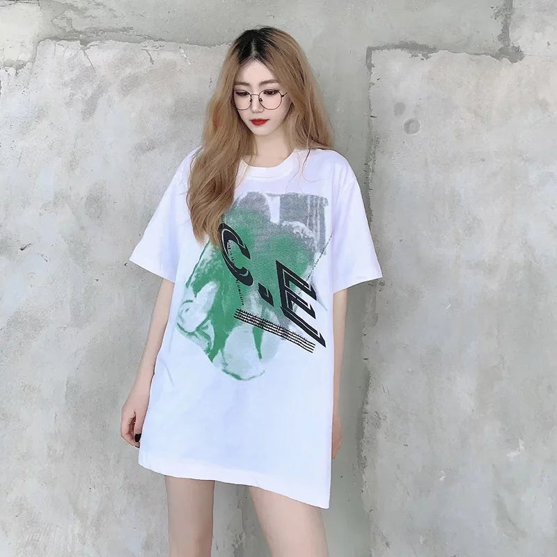 High Quality CAVEMPT Tops Tee Phantom Letter Printing Classic All-match Men Woman Loose O-Neck Summer C.E T Shirt Street King Limited