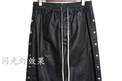 new men 2023 rick waxed workwear breasted rivet sides cargo comfortable cotton parkour sweat casual pants sweatpants tag 721 unique joggers style 5054