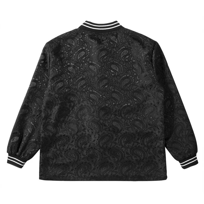 new men luxury rib sleeve embroidered paisley west coast crips couple baseball coats jackets abstract digital coat motor a628 unique default style 515