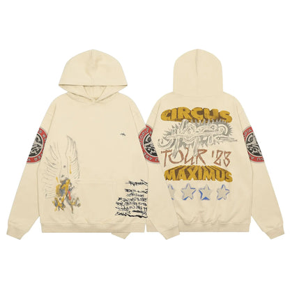 New 2023 Luxury Men Circus UTOPIA Death Star Pullover Hoodies Hoody Hooded Sweatshirts Velvet Cotton Drake Kanye Fleece #683 Street King Limited