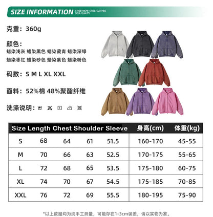 Batik fleece zippered hoodie Street King Limited