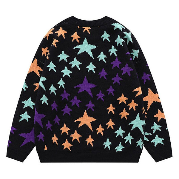 "Star World" Unisex Men Women Streetwear Graphic Sweater Daulet Apparel