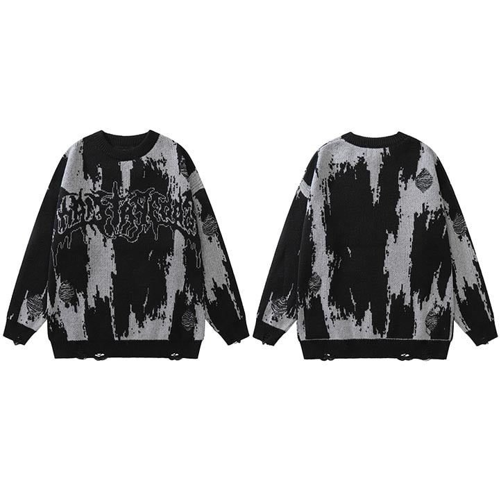 "Stormy Night" Unisex Men Women Streetwear Graphic Sweater Daulet Apparel