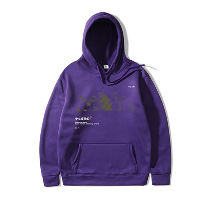 "Family" Men Women Streetwear Unisex Graphic Hoodie Daulet Apparel