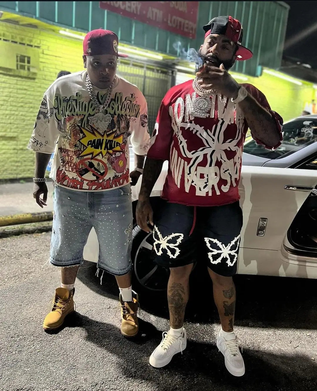 Denim Gym Shorts Men Women Y2K Hip Hop Retro Rhinestones Streetwear Shorts Gothic Baggy Jeans High Waist Basketball Shorts Street King Limited