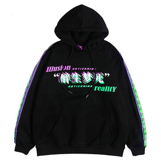"Dark Reality" Unisex Men Women Streetwear Graphic Hoodie Daulet Apparel