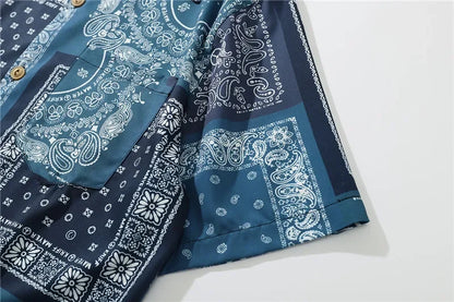 Dark Icon Bandana Full Printed Hawaiian Shirt 2020 Summer Vintage Shirts Men Street Shirts for Men Street King Limited
