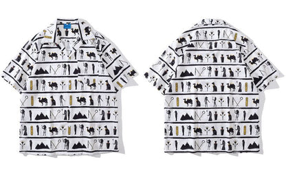 "Building Blocks" Unisex Men Women Streetwear Graphic Shirt Daulet Apparel