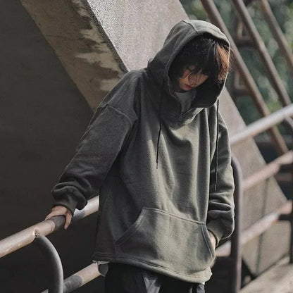 Men Women Winter Fleece Hoodies Korean Style Half Zipper Harajuku Hip Hop Hooded Sweatshirt Street Oversized Couple Pullovers Street King Limited
