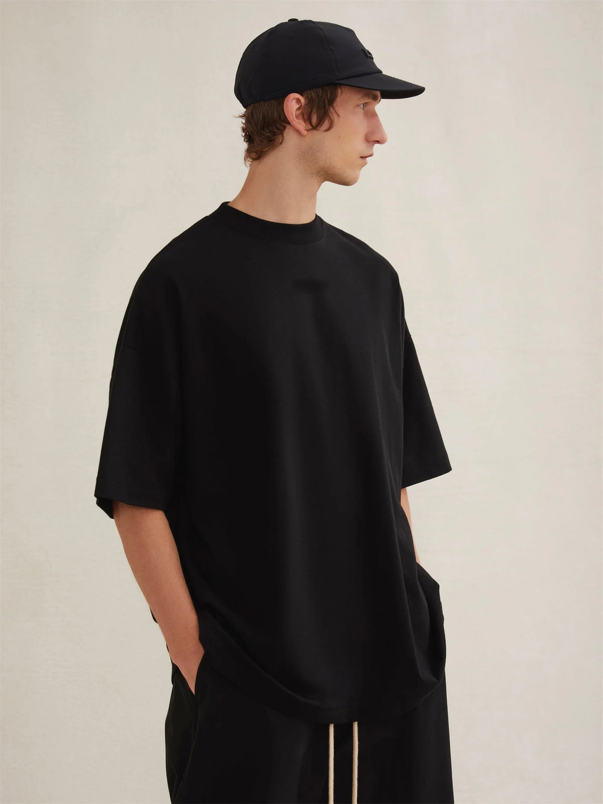24FW FogEss Cloud Series CleanFit Summer Solid Silicone letters Full Cotton Quality Short Sleeve Tops T Shirt For Summer Street King Limited