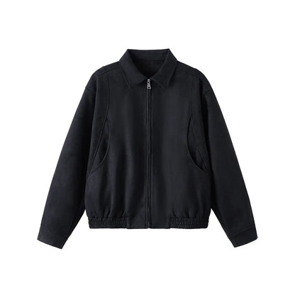 2025 spring short coat mens korean streetwear fashion loose casual bomber jacket women plus size autumn coat outerwear unique shorts style 284