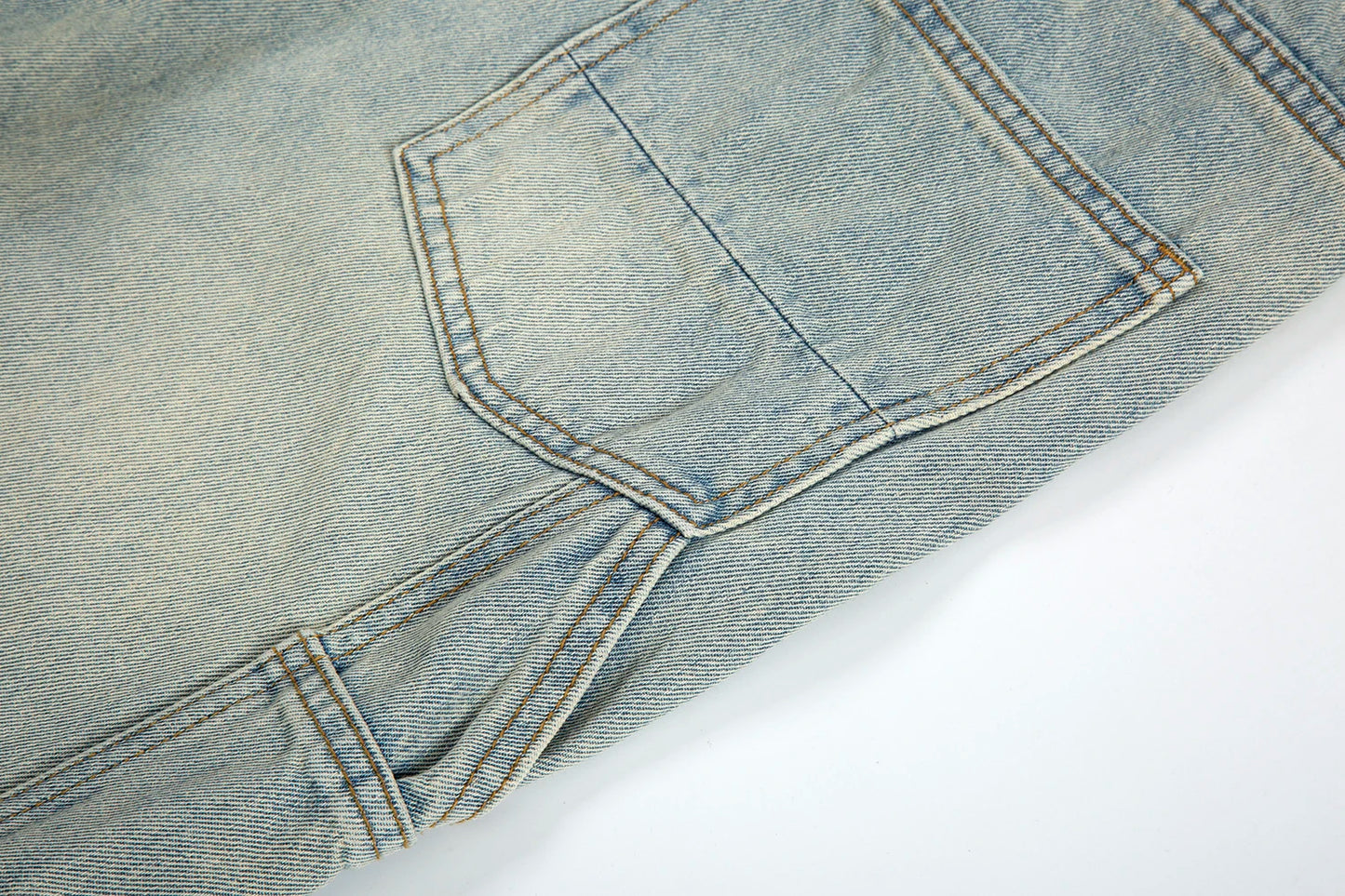y2k side buckle washed cleanfit baggy pencil jeansfor men streetwear vibe style pantalones hombre loose casual denim trousers unique jeans style 1467