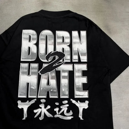 2024 Summer Fashion Trend Dragon Pattern Letter Printed Oversized T-shirt Men's Y2K Retro Casual Loose Short sleeved Shirt Street King Limited