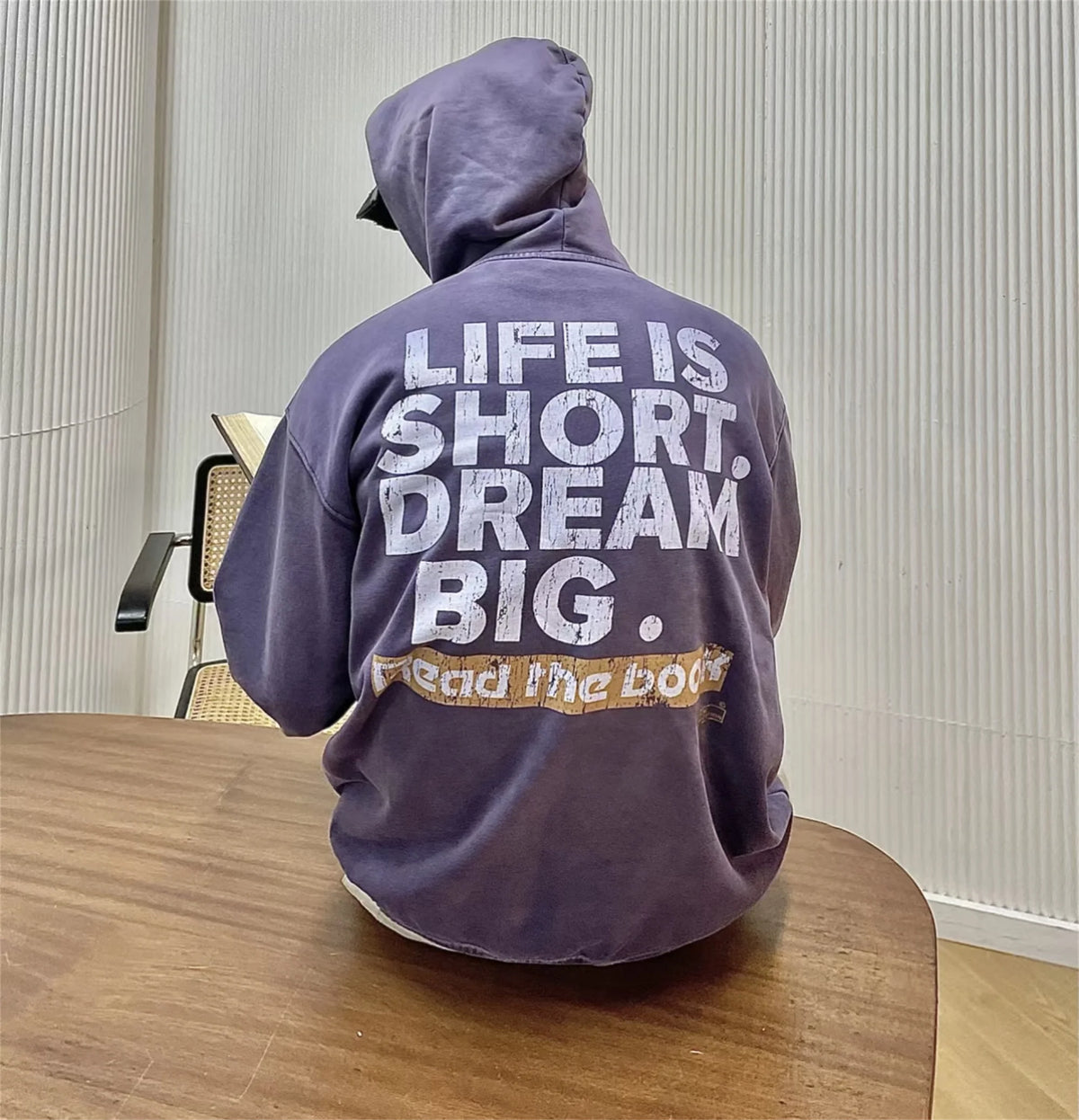 FP Brand Fashion New REEBORN Cracked Slogan Print High-Street Oversized Casual Cotton Hoodie Sweatshirt Street King Limited