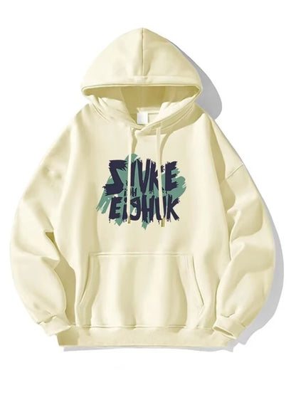 Autumn Design Letter Print Fleece Hoodies For Men Fashion Hip Hop Oversized Sweatshirt Y2K Streetwear Pullover Hoodie Clothing Street King Limited