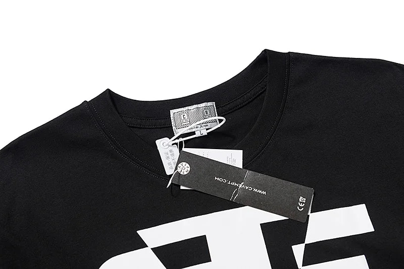 High Quality CAVEMPT Tops Tee Phantom Letter Printing Classic All-match Men Woman Loose O-Neck Summer C.E T Shirt Street King Limited