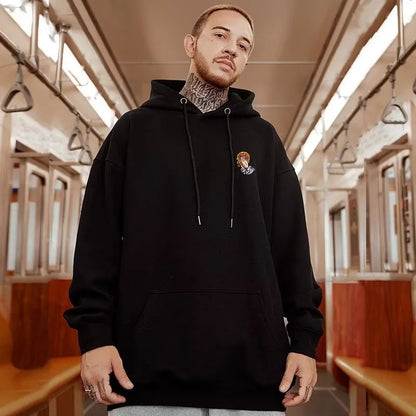 Goth Funny Finger Crossed Graphic Print Men Hoodies Casual Y2K Streetwear Sweatshirts Vintage Hip Hop Fashion Baggy Hoodie Street King Limited