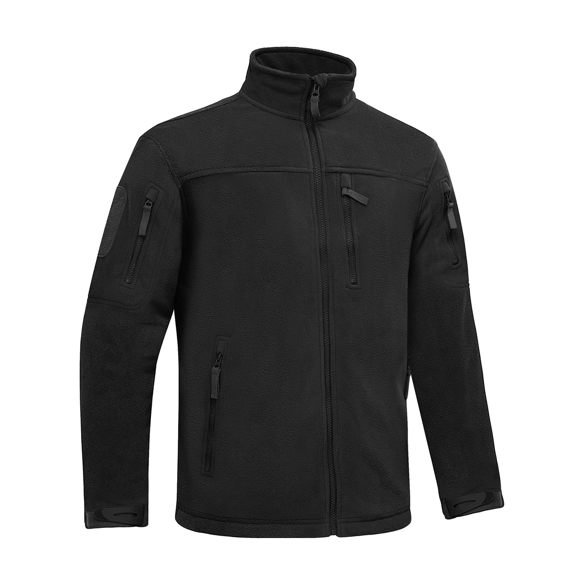 winter fleece jacket mens zipper pockets work jacket thermal warm full zip fishing hiking coats outwear man windbreaker unique default style 4417
