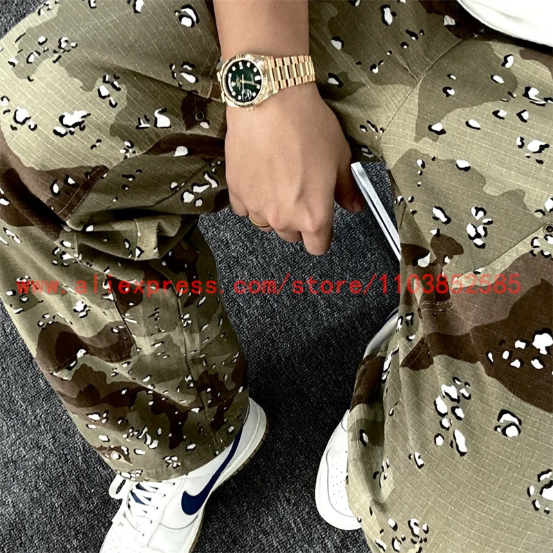 2024 new american vintage direct casual functional work pants heavy duty washed outdated logging pants desert camo high street unique default style 2775