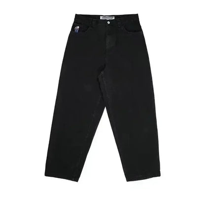 hip hop streetwear big boy jeans y2k pattern retro blue baggy jeans embroidery pants men women fashion pants clothing urban skinny jeans