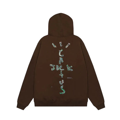 Front Pocket Cactus Jack Pullover Hooded Sudaderas Men and Women High Street Ropa Hombre Hoodies Oversized Loose Sweatshirts Street King Limited