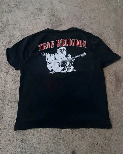 True religion graphic t shirts casual streetwear harajuku oversized gothic pro choice cotton vintage y2k tops goth men clothing Street King Limited