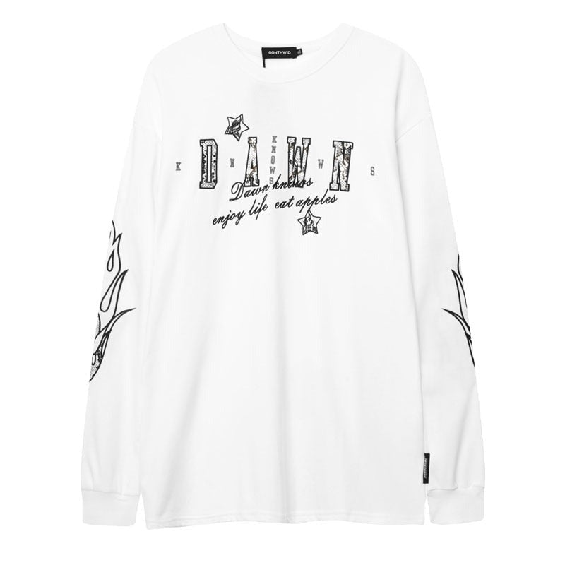 "Dawn of Morning" Unisex Men Women Streetwear Graphic Sweatshirt Daulet Apparel