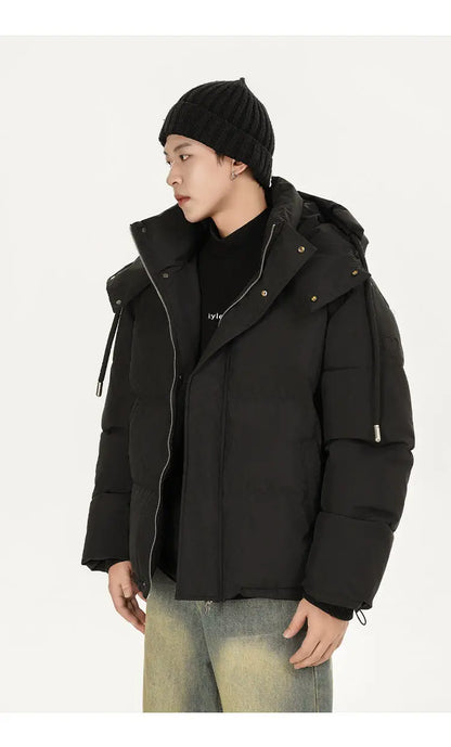 men women winter fashion loose casual cotton padded hooded parkas jacket campus boy gril thicken warm snow coat outerwear unique default style 1062