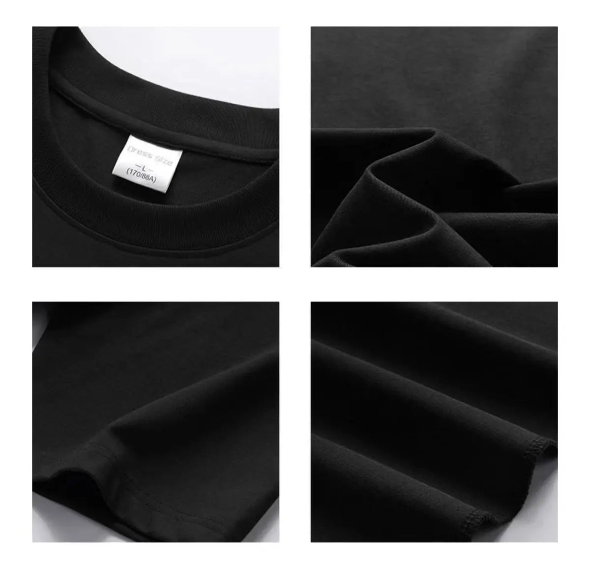 Heavy cotton short-sleeved T-shirt men's spring and summer loose European and American style high street hiphop T-shirt tops emo Street King Limited