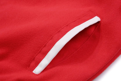 coat autumn solid casual leather sleeves wool unisex vintage baseball varsity jackets men unique default style 4394