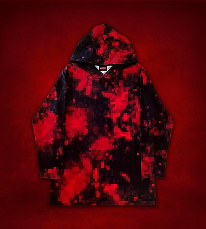 American Street Dark Style Printed Oversized Hoodie Men Y2k Hip-hop Rock Gothic Punk Fashion Retro Zipper Sweatshirt Women Street King Limited
