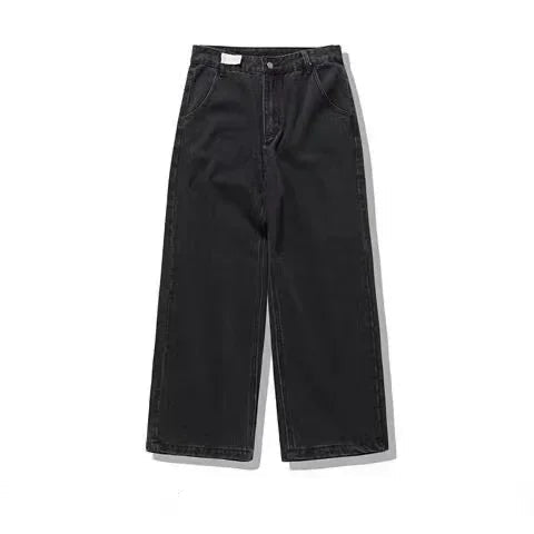 Y2K Mens Pants Letter Embroidered Retro Blue Loose Jeans High Waist Wide Leg Pants Harajuku Hip Hop Protect Streetwear Jeans Street King Limited