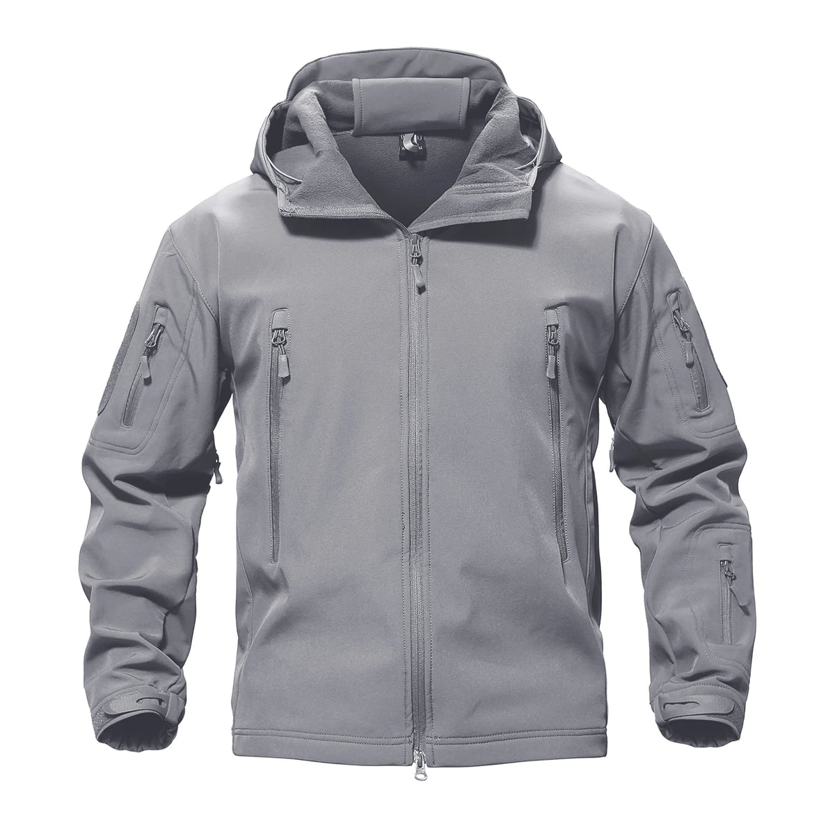 solid waterproof fleece lined jacket mens jacket softshell outwear coat windbreaker outdoor warm clothes with pockets unique default style 4526