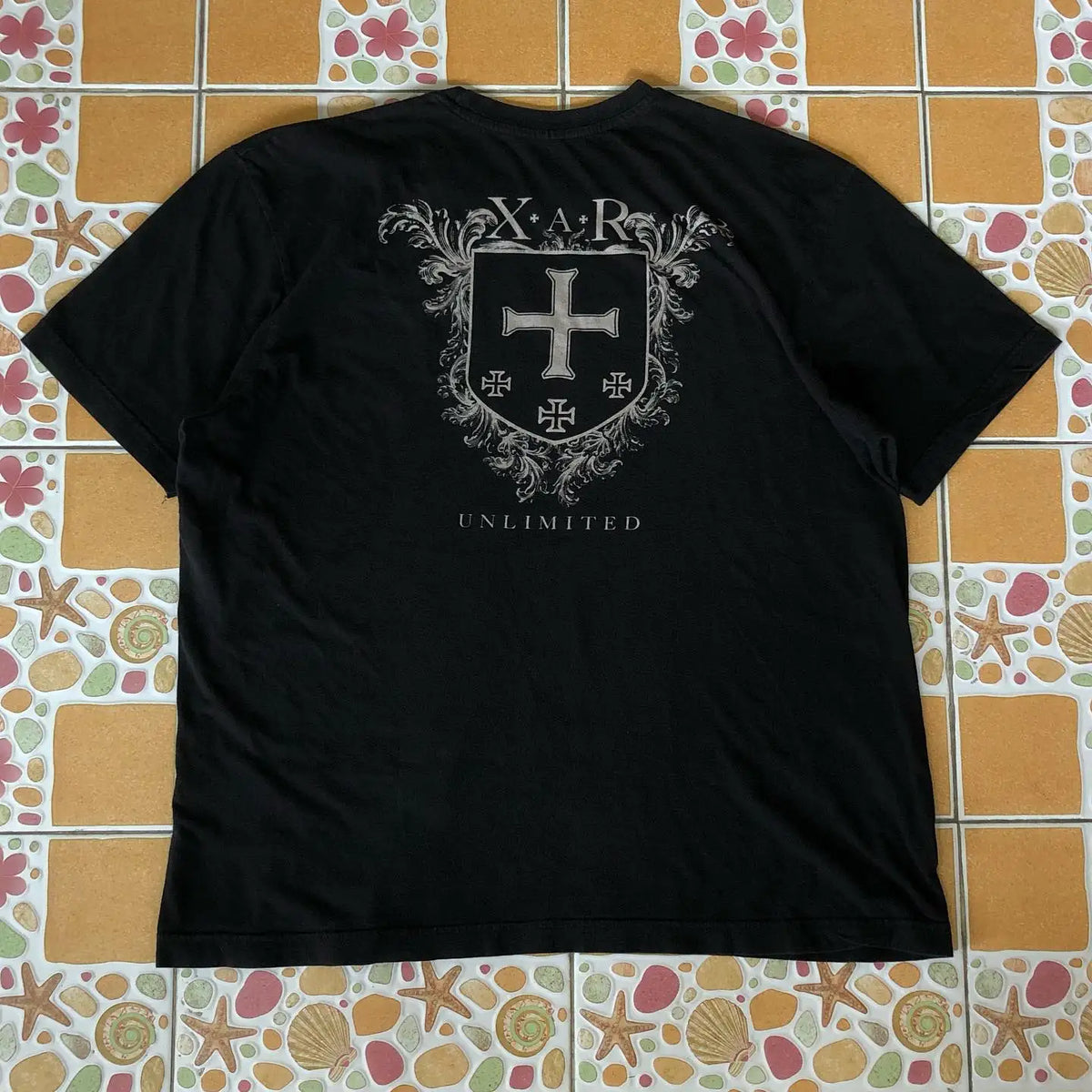 Street Y2K New Popular Gothic Printed Cotton T-shirt Men Harajuku Hip Hop Retro Loose Short Sleeved Couple Casual Joker T-shirt Street King Limited