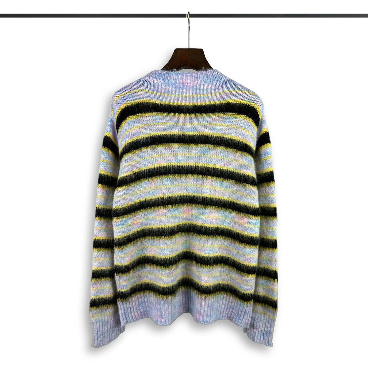 New 2023 Men Luxury Striped Colorful Mohair Gentleman Classic Cotton Knit Casual Sweaters Pullover Asian Size High Drake #527 Street King Limited
