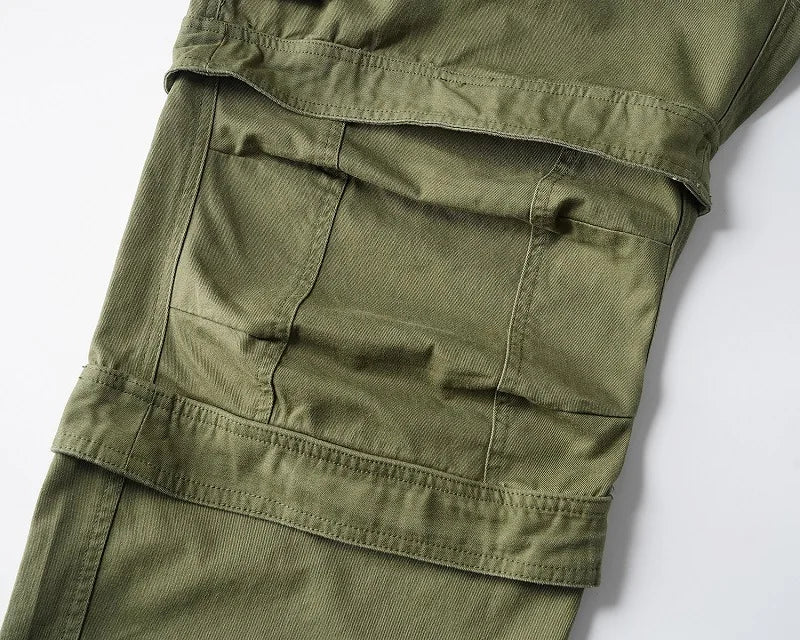 new men 2024 tactical army military green cargo comfortable cotton parkour sweat casual pants sweatpants no tag a9 casual joggers