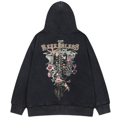 "Broken Back" Unisex Men Women Streetwear Graphic Hoodie Daulet Apparel