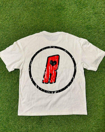 American Trendy Gothic Anime Pattern Printed Oversized T-Shirt Men's Fashion Rock Loose Versatile Casual Short-Sleeved Top Street King Limited