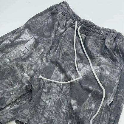Undermycar 2024 Trendy Brand Drawstring Graffiti Pure Cotton Loose Fat Shorts Street King Limited
