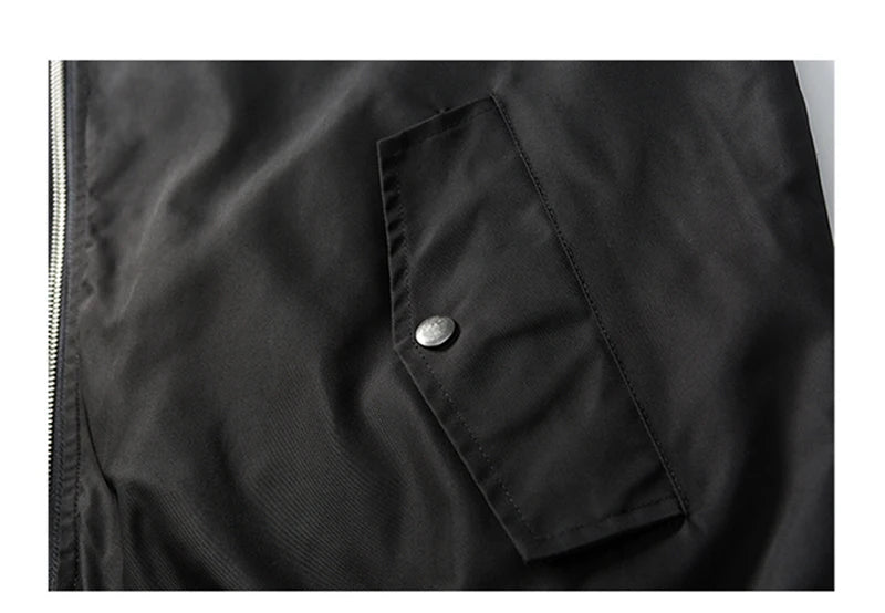 double side wearable men spring autumn streetwear fashion loose casual cargo bomber jacket boyfriend cleanfit coat outerwear unique cargo style 930