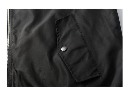 double side wearable men spring autumn streetwear fashion loose casual cargo bomber jacket boyfriend cleanfit coat outerwear unique cargo style 930