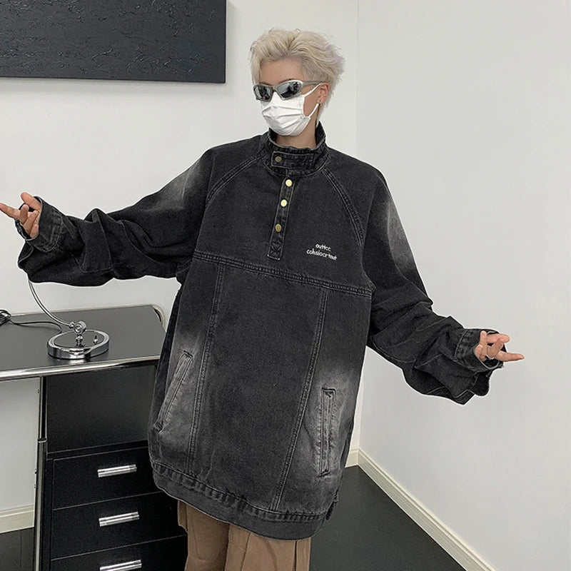 Harajuku Y2K Black Pullover Hoodie Vintage Punk Men Casual Hoodie American Gothic Fashion Couple Oversized Casual sweatshirt Street King Limited