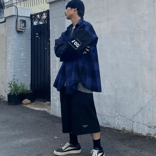 Undermycar 2024 Trendy Drawstring Logo Drawstring Pure Cotton Loose Fat Elastic Shorts Street King Limited